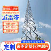 避雷塔钢结构角钢避雷塔接闪杆塔避雷建筑线塔楼顶避雷塔河北厂家
