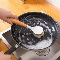 Kitchen Scrub Brush Dish Skillet Scrubber Cleaning Dish thumbnail 3