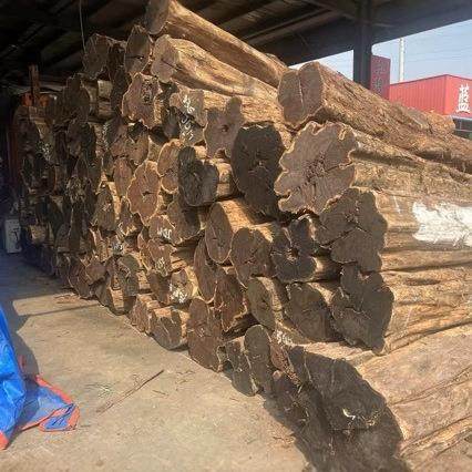 紫光檀原木板材规格木料可订尺寸筷子工艺品东非黑黄檀紫光檀