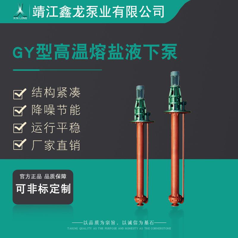 鑫龙GY型边立式高温熔盐液下泵厂家可定制