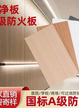 A级防火阻燃冰火板洁净板医疗洁净板玻镁板硅酸钙工程专用护墙板