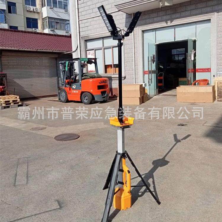 可调节三灯头LED灯防爆移动全景照明系统单向环形照明灯