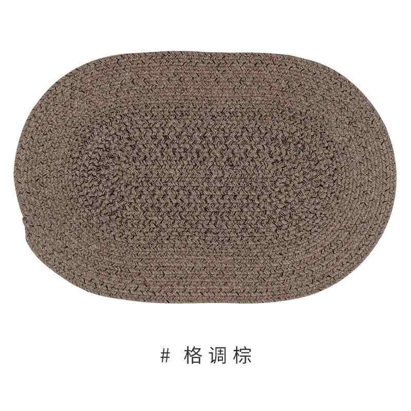 正品KENZAK 天然羊毛简约I寂发风素色纯色茶几侘沙客厅编织款无胶