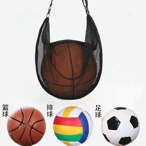 网布球包大容量便携单肩斜挎球类收纳包多功能运动背包篮球袋网袋图片