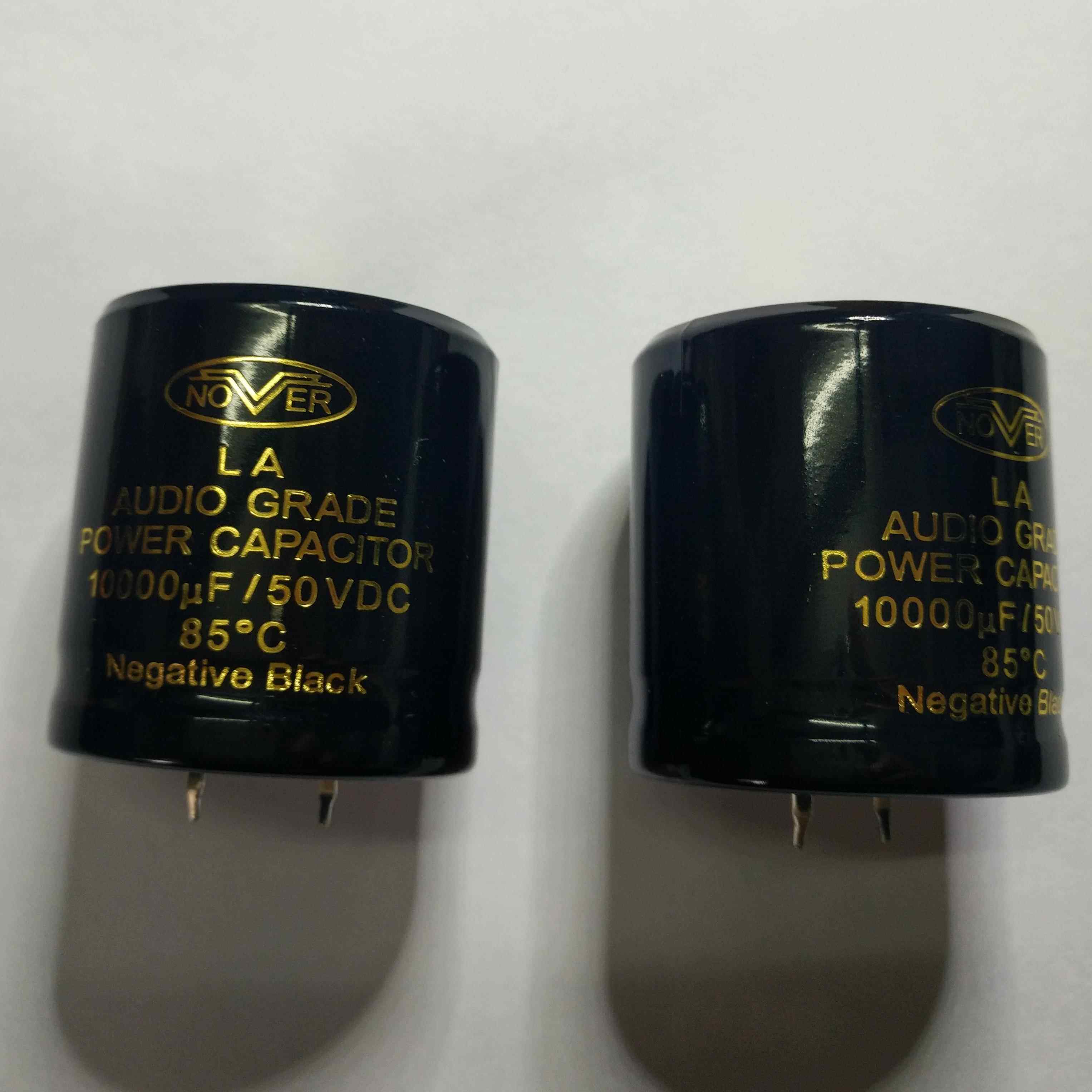 一对价 真品 NOVER LA系列金字AUDIO发烧电容 10000uF/50V