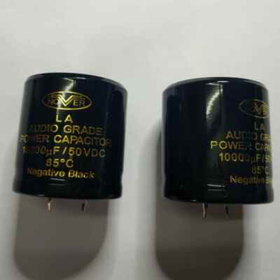 一对价 真品 NOVER LA系列金字AUDIO发烧电容 10000uF/50V