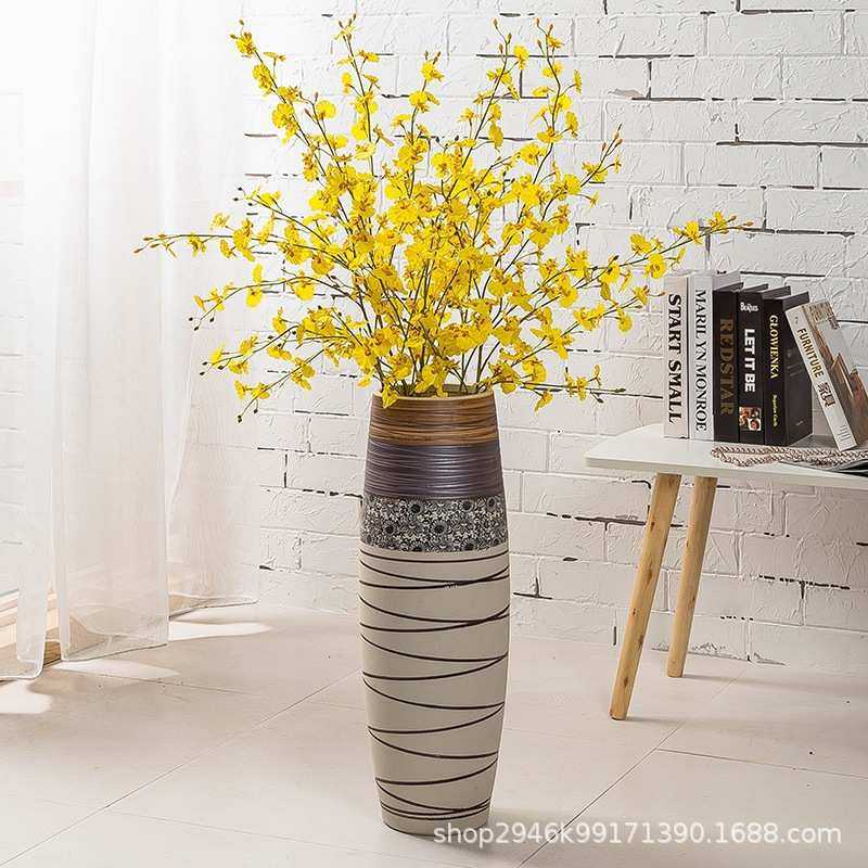落地新摆件大陶瓷客厅中式装饰品家居装饰花花简约欧式花瓶,家居饰品,花瓶,淘宝优惠券,粉丝福利购,淘宝优惠卷