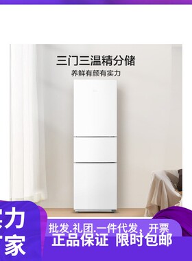 美.的冰霜直冷三门三温中门软冷冻21L小占地极地白MR-22TE