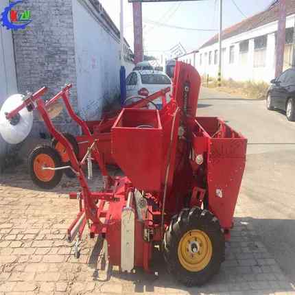 后置式土豆种植机覆膜种植施肥一体机单垄双行马铃薯播种