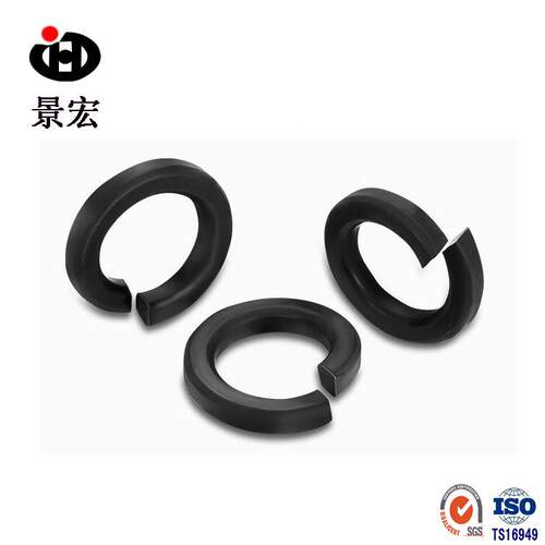 厂家销售GB93发黑弹簧垫圈 黑色高强度开口弹性垫片 M3-M39
