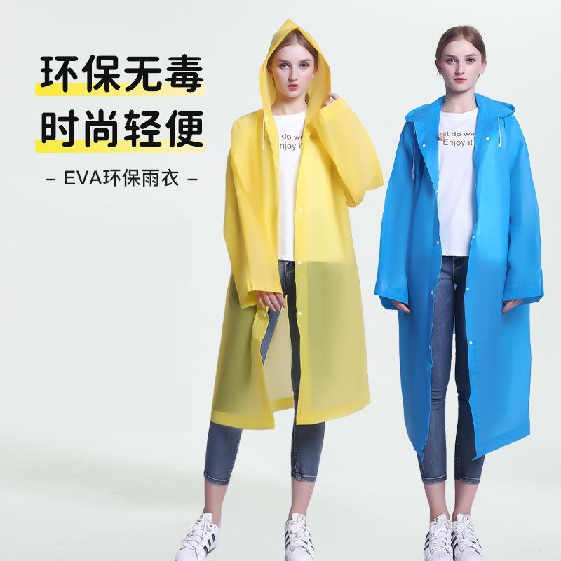 Long Unisex Raincoat, Full-body Protection, Transparent, Sin