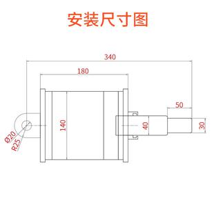 电机车制动气缸QGZ160渣土车刹车气缸QGZ140盾构机气缸QGZ125X30