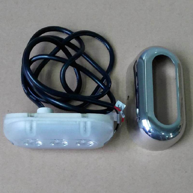 E6968防船底灯游艇灯尾灯船用LED水下灯排水灯,船边彩色灯