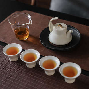 陶瓷泡茶壶茶杯办公室会客家用礼盒 入一哲品静月飞天功夫茶具套装