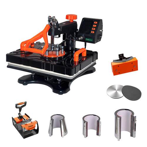 八合一热升华烫画机新款热转印设备t恤烫印机heat press machine