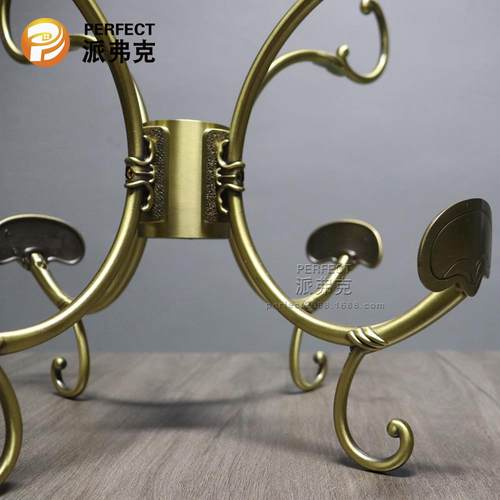 欧式创家衣帽架件实木STV落地卧室挂衣钩锌意合金青古铜衣帽配具