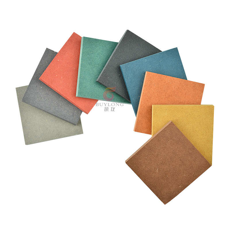 防潮防水彩色密度板 幼儿园墙体展具工艺品彩芯中纤板E0彩色板MDF