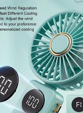 Portable Rechargeable Fan Neck Fan 5-Speed Wind Regulation