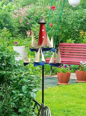 Sailing windmill户外帆船风车独特造型园林摆件风车新品风车帆船