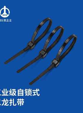 凯士士KSS CV-300SB尼龙扎线带 CV系列 进口 (4.8*300mm) 黑色