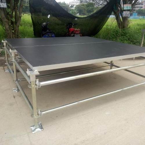 折叠舞台架子婚庆t台板钢铁雷亚拼装演出活动可移动快装舞台桁架