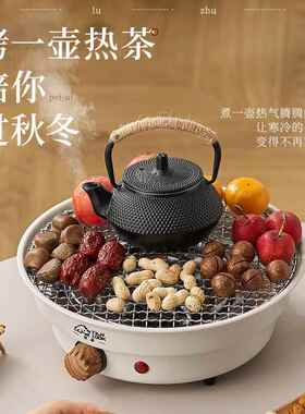 网红围炉大功率电陶炉煮茶壶煮茶器水果煮茶室内插电烤炉套装家用