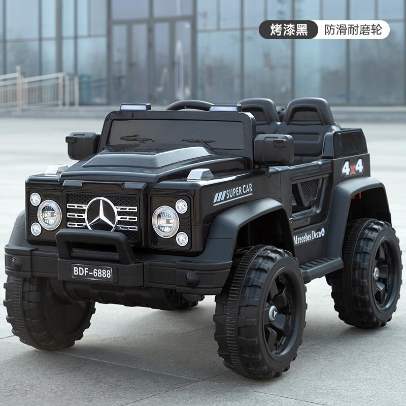 高档新款儿童电动车汽男女宝小宝可玩坐人遥控具车孩四轮越野车四