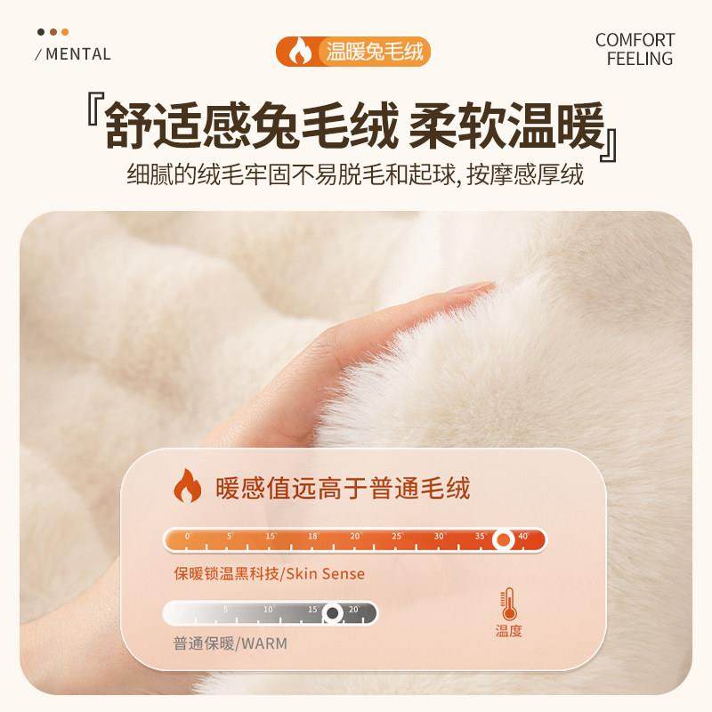 奶网油风布2502新款兔毛绒红沙发盖巾防滑沙发套罩防猫抓YG-绒逸,居家布艺,沙发垫,淘宝优惠券,粉丝福利购,淘宝优惠卷