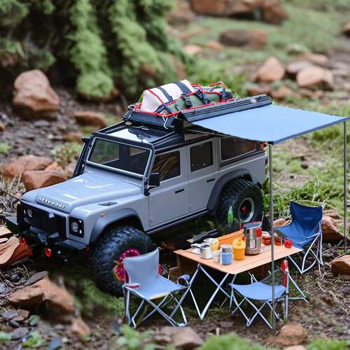 Traxxas 1/18TRX4M  路虎 烈马 车顶侧帐篷 金属帐篷 雨篷 D294