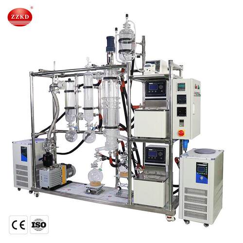 短程分子蒸馏仪实验室蒸馏提取器植物油精油提纯一体化蒸发仪