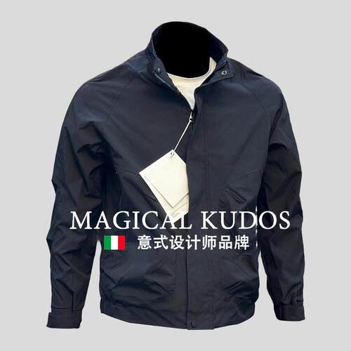 MAGICAL KUDOS春秋新款男士立领夹克冲锋衣修身时尚二棉夹棉外套