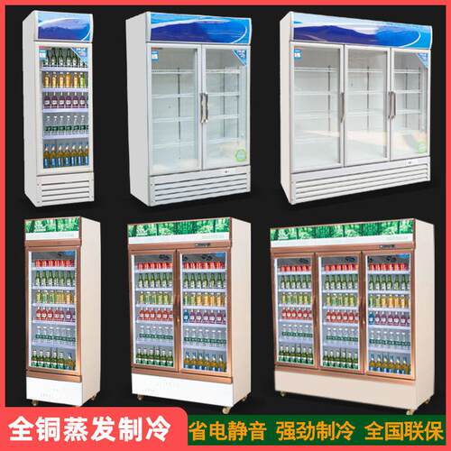 鲜花冷藏柜水果展示柜商用立式保鲜饮品单双三门啤酒柜直冷柜串串