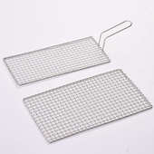 方形不锈钢烧烤网商用加粗晾晒烘焙网架十字轧花网炭烤炉烧烤网