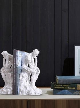 简约现X8122代思考书样立书靠书夹简欧式书房板房书书桌装架饰品