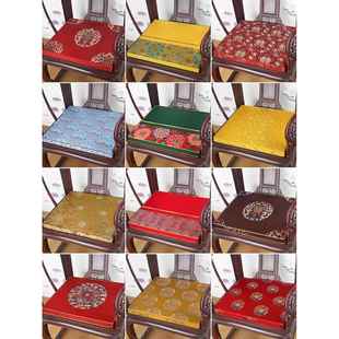 中式沙发坐垫红木餐椅垫圈椅太师椅座垫实木茶桌椅子垫凳子茶椅垫