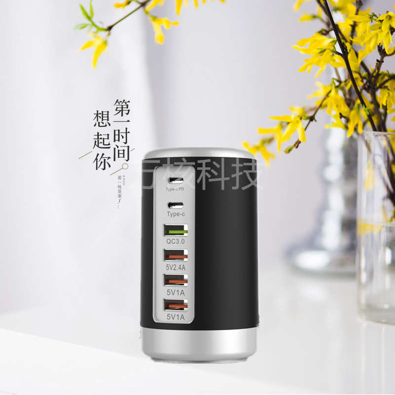 65WPD快充 支持智能手机笔记本5V9V12V15V快充总功率 PD充电器65W