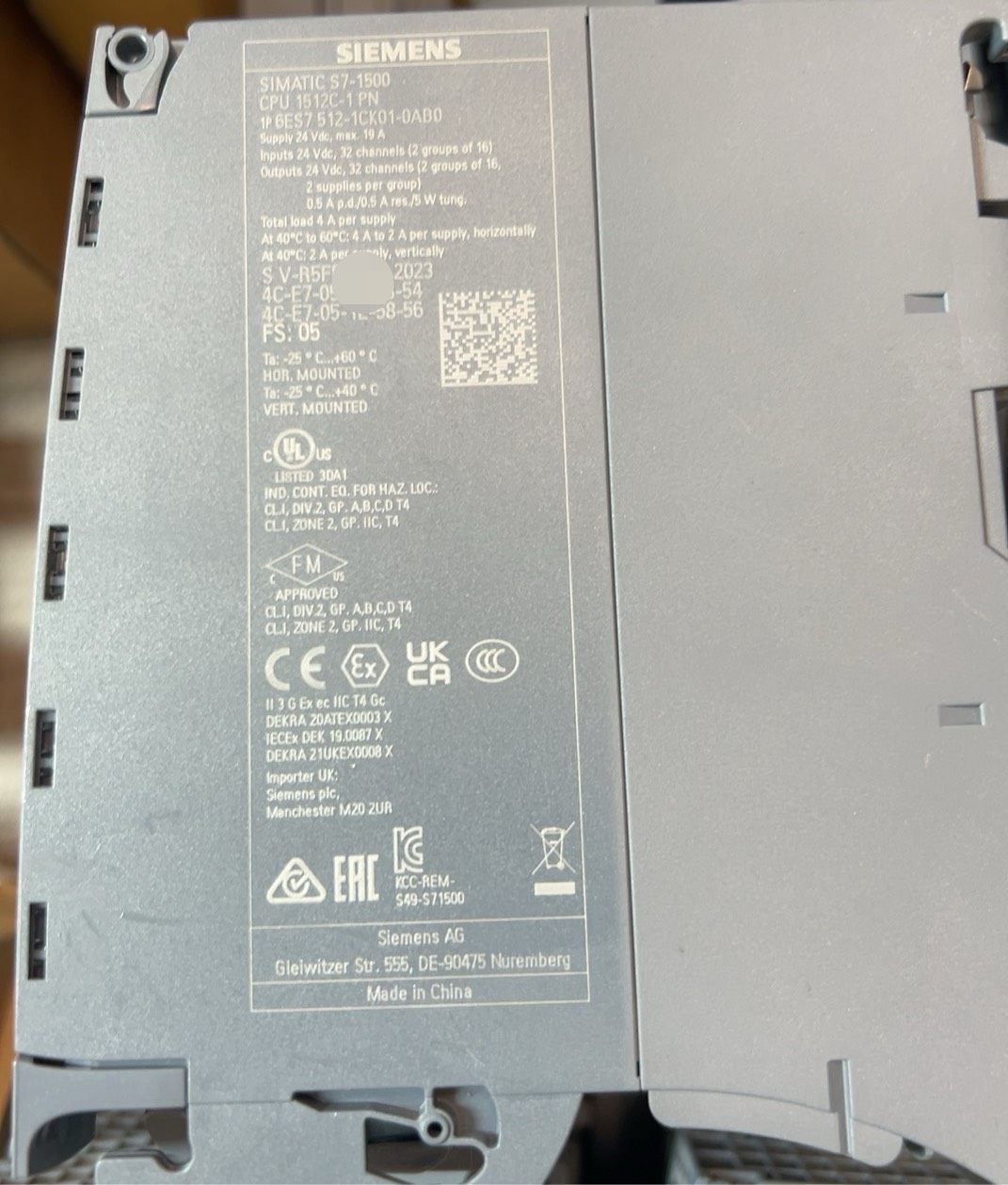 西门子 6ES7 512-1CK01-0AB0