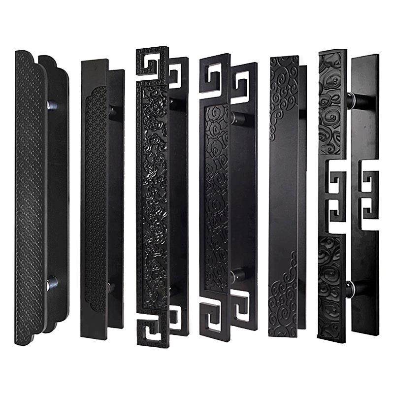 中式把大门不仿古铜玻璃门手雕刻字酒店KTV门拉手JEV直板锈钢拉手