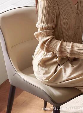 简现代家子VUT用约餐椅轻奢感靠背设计师凳式意极简2025新款椅子