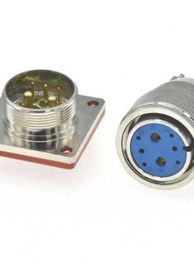 真空热处理半导体LED使用玻璃烧结气密性连接器MX23-8P真空接头