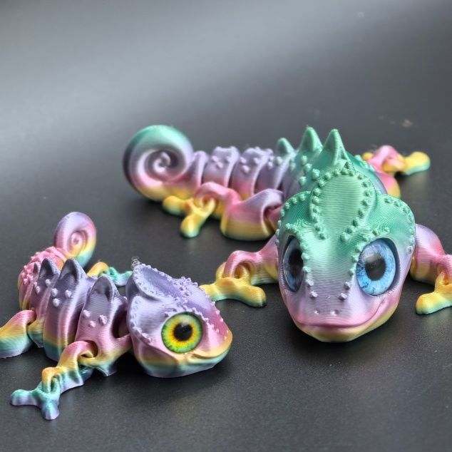 打印蜥蜴全身关节可动变形玩具