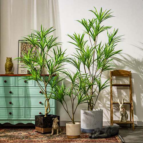 仿真绿植龙血树龙舌兰室内大型盆栽千年木假植物客厅装饰造景摆件
