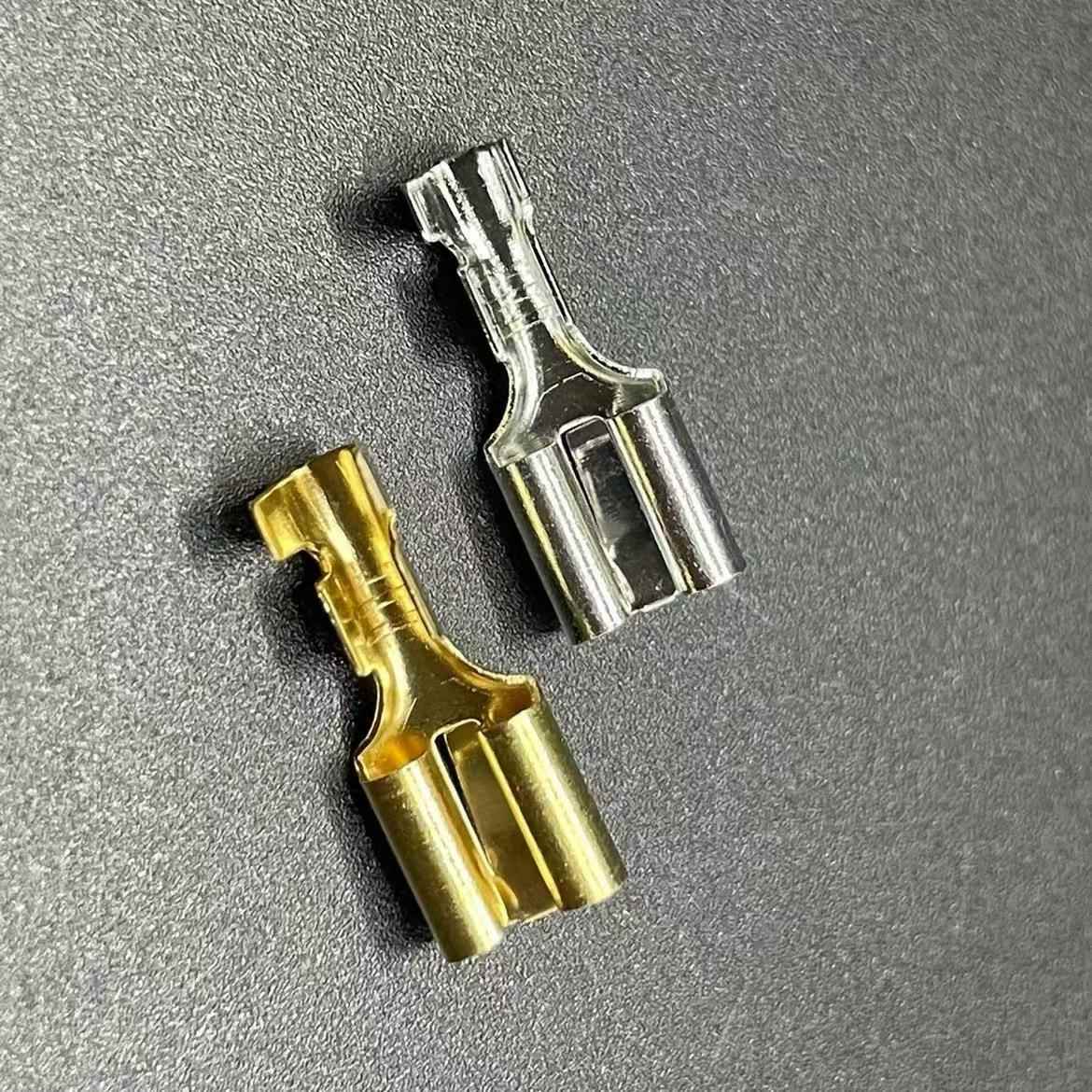 平DJ6端2EMS1-E6.3次插簧5端子接插件母头接线子0.3厚0.3厚0.4厚6