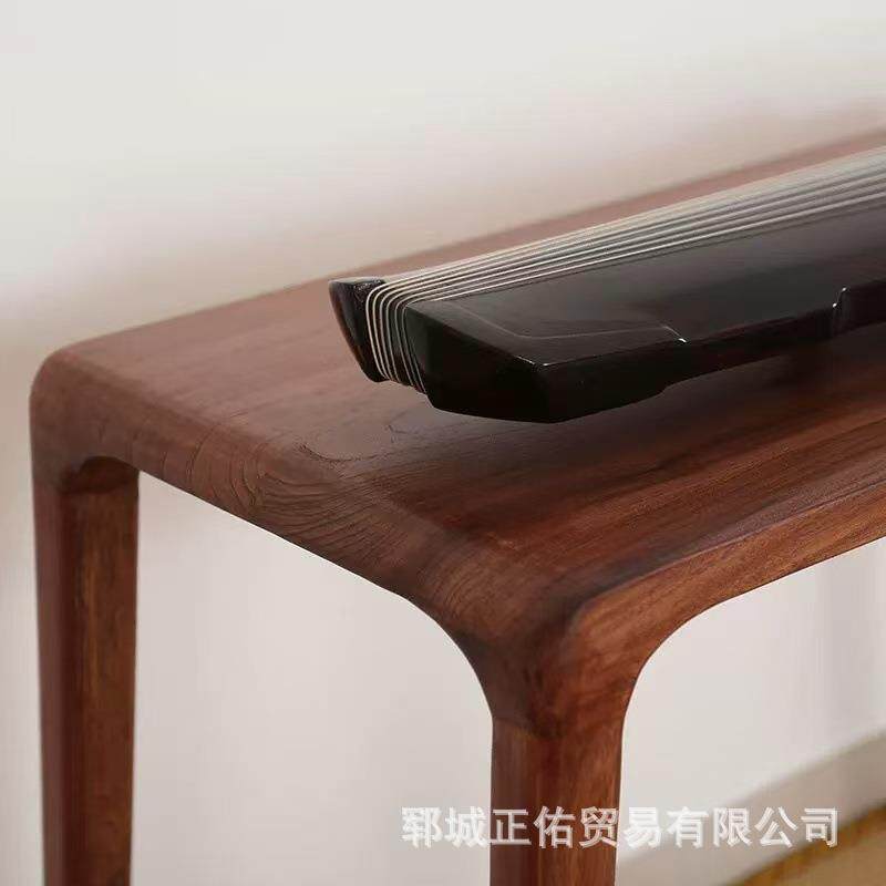 简约仿古古琴桌凳榆木国学书法桌实木简约桌子小书桌古琴桌琴凳