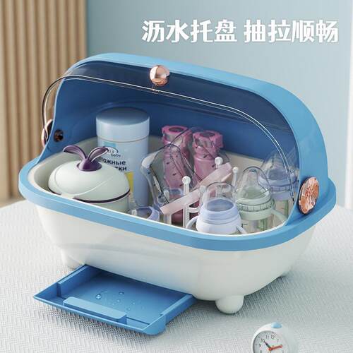 碗筷收纳盒厨房家用带盖放碗翻盖式置物架塑料碗柜多功能沥水箱子