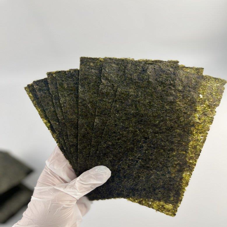 半切型A级海苔寿司专用三角饭团军舰商用烤紫菜包饭寿司材料食材
