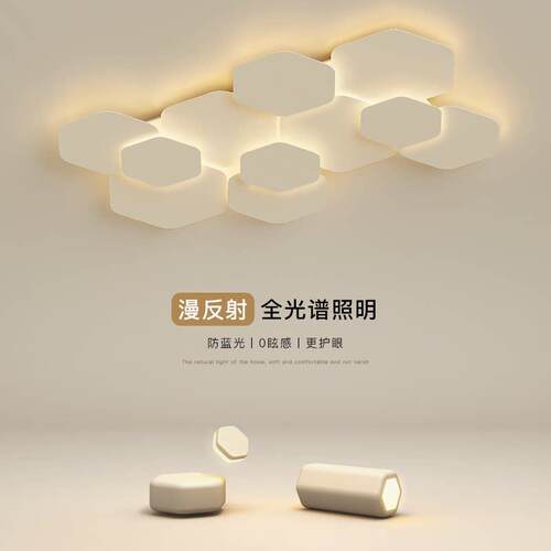 大气客厅主灯现代简约LED吸顶灯创意卧室灯2025新款房间饭厅灯具