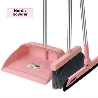 Broom and dustpan set with soft brush broom and dustpan 扫帚