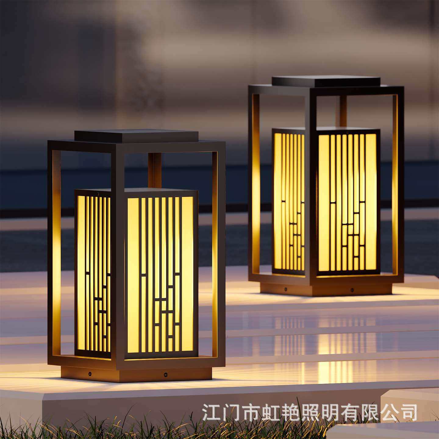 户外新中式草坪防水庭太阳能院灯别CPD20250墅区小灯落地灯花园公