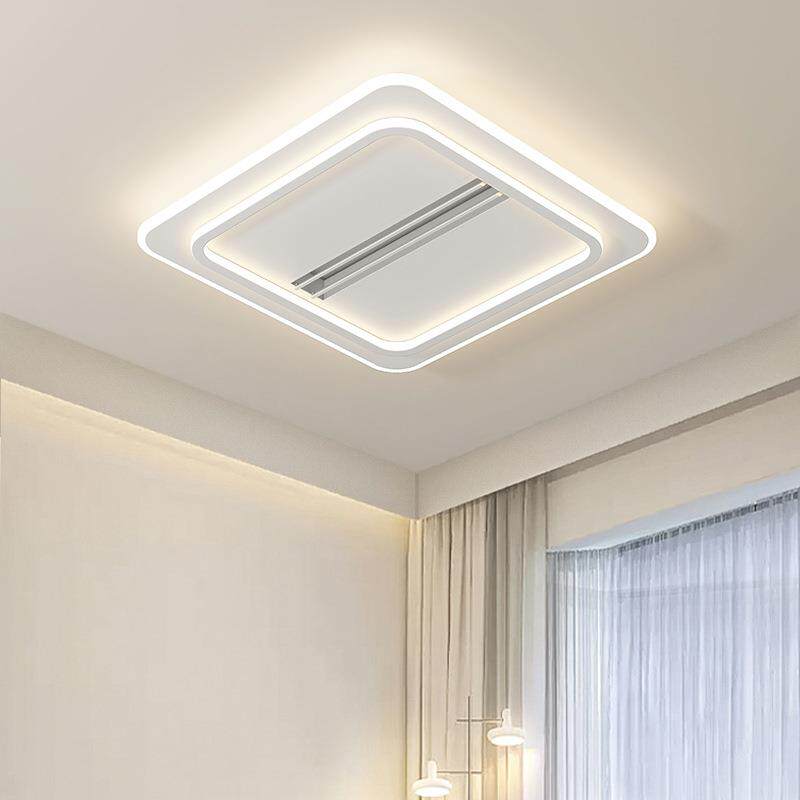 现代简约一体主卧室餐厅负离子带电扇客厅大灯机身无叶风扇灯